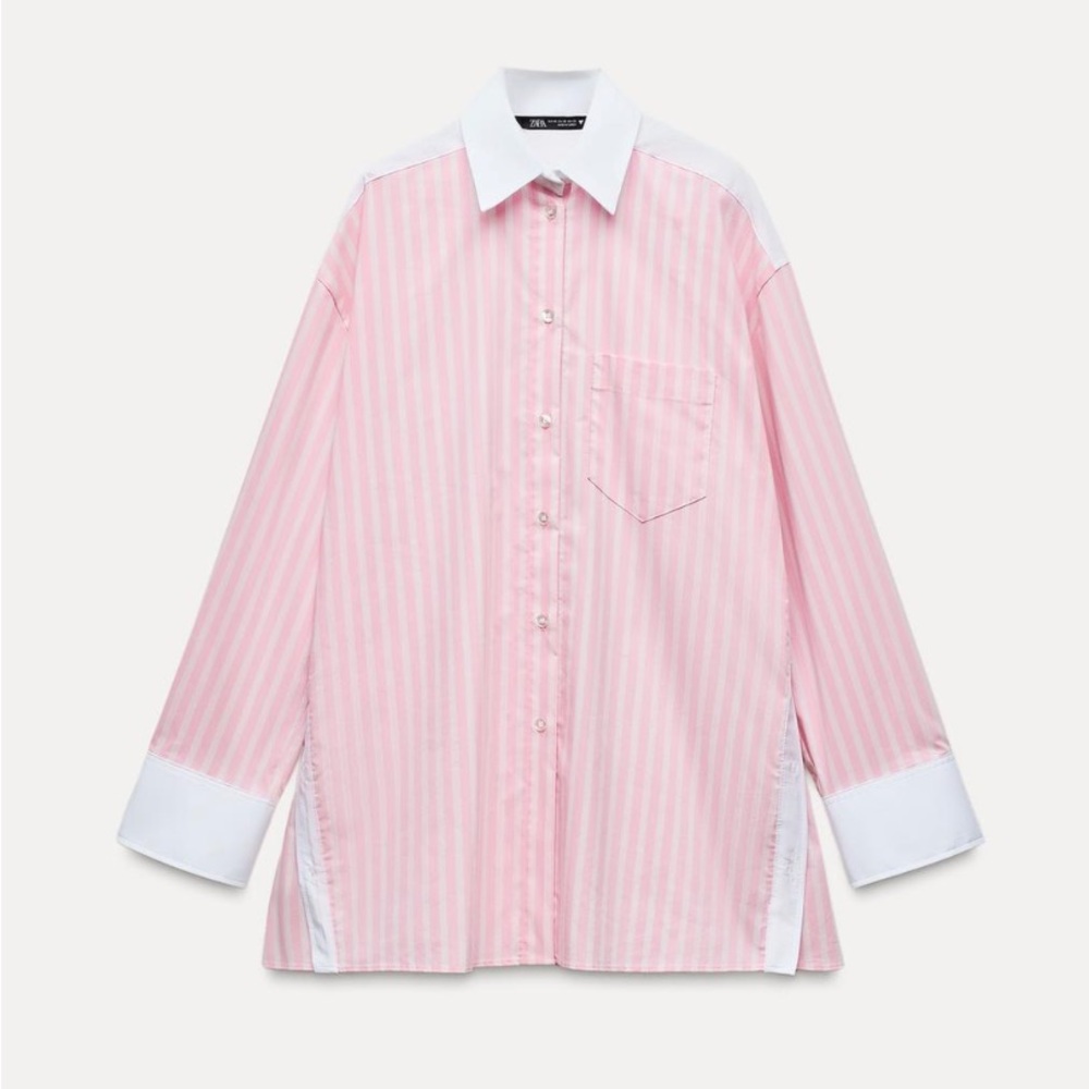 BNWT Zara Striped Button Down Top